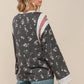 French Terry Leopard Long Sleeve
