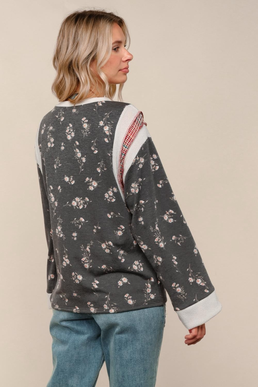 French Terry Leopard Long Sleeve