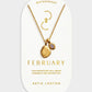 Waterproof Gold Birthstone Necklace