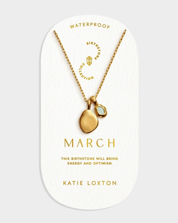 Waterproof Gold Birthstone Necklace