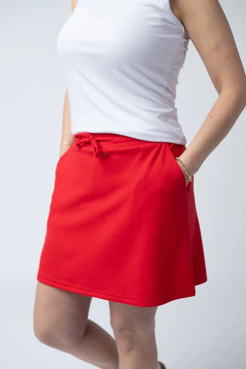 Red Serena Luxe Skort
