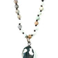 Pointed Stone Thin Beaded Necklace