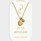 Waterproof Gold Birthstone Necklace