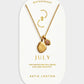 Waterproof Gold Birthstone Necklace