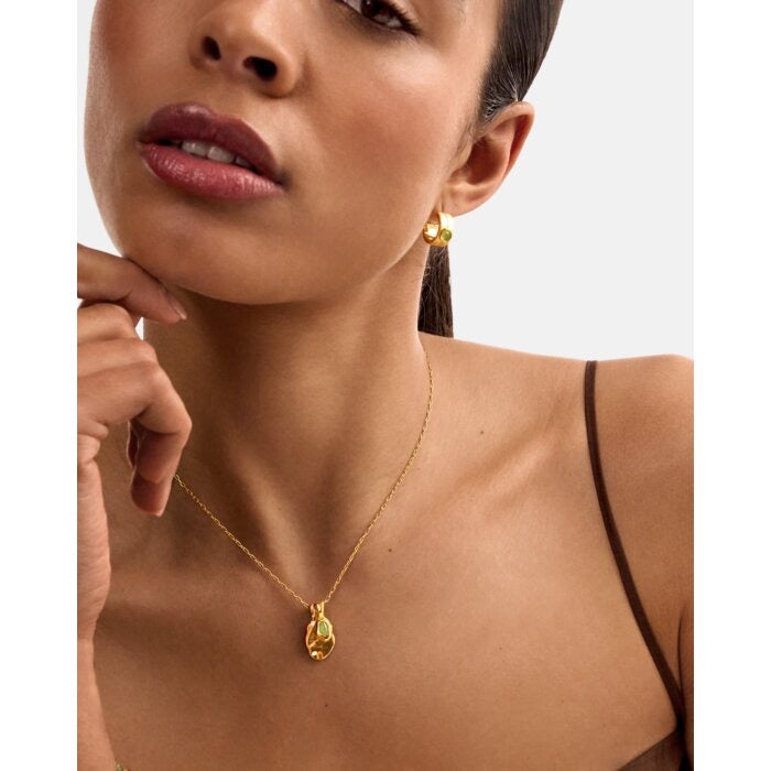 Waterproof Gold Birthstone Necklace