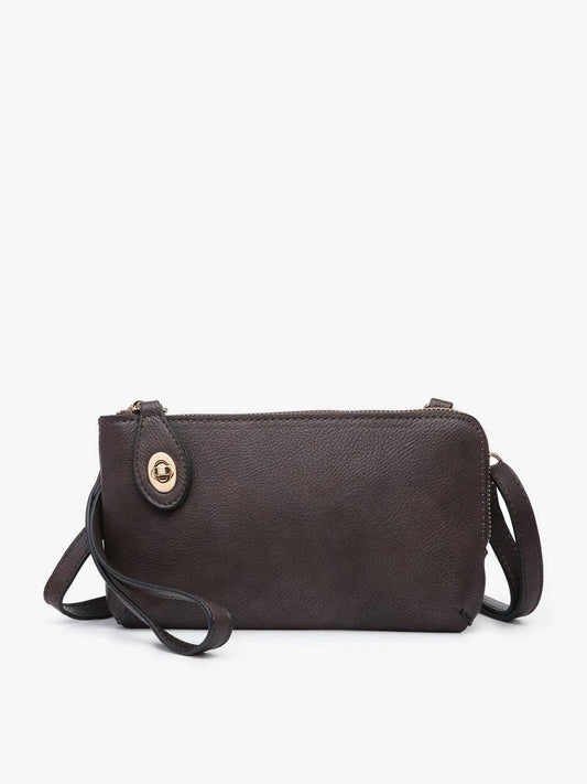 Kendall Crossbody Wristlet - Coffee