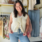 Anniewear

Elevate your everyday style with this chic ivory textured sweater vest featuring romantic front-tie bow details. This lightweight essential is the ultimate layering piece, adding sophisticated texture and a feminine touch to any outfit.

Front-tie bow accents
Premium, soft textured knit
Versatile ivory for easy styling
Perfect for effortless layering
Flattering, feminine sleeveless silhouette