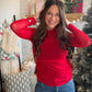 Jess Lea

Get trendy with the Keigan Mesh Top- Red! This playful top features lettuce hems, a mock neckline, and a sheer mesh material that can be layered under or over any outfit. Don't miss out on this trendy addition to your holiday wardrobe!

Size Chart in Photos
True to Size Fit; Size Up for a More Relaxed Style
Sheer Mesh Fabric
Mock Neckline
Long Sleeves
Lettuce Sleeve &amp; Hem Details
Perfect for Layering
95% Polyester / 5% Spandex
Care: Hand Wash Cold, Line Dry