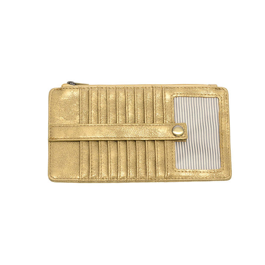 Metallic Gold Kara Mini Wallet