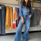 Kut from the Kloth

These high rise, medium wash jeans feature a modern wide leg silhouette accented by a stylish wide hem. Designed with scoop pockets and medium stretch denim.
Fabric:&nbsp;87% Cotton, 7% Recycled Cotton, 5% Recycled Polyester, 1% Elastane
Size &amp; Fit:&nbsp;Inseam: 31", Leg Opening: 24", Rise: 10 1/2"
Color:&nbsp;&nbsp;JOURNEY W/MEDIUM BASE WASH