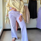 Experience the perfect fusion of lounge-level comfort and street-ready chic. These buttery-soft knit flares feature a slimming high-waist silhouette and functional side pockets for effortless, all-day versatility.

Soft knit fabric ensures all-day comfort
Functional pockets for your essentials
Trendy flared hem elongates legs
Elastic waistband for perfect fit
Versatile style from day to night
Flattering High Waist&nbsp;