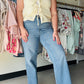 Lovervet

Achieve the ultimate silhouette with a flattering high-rise waist and a modern slim-wide leg. Crafted from premium comfort stretch denim, these raw-hem ankle jeans blend effortless edge with all-day wearability. Elevate your daily rotation with the perfect medium wash.

Flattering high-rise waist for support.
Comfort stretch denim for all-day ease.
Modern slim-wide leg silhouette.
Edgy raw hem ankle detail.
Classic, versatile medium wash finish.
Perfect 28" inseam for any shoe.
Functional and styl