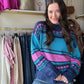 &amp;merci

Stay cozy and stylish with our Mock Neck Cable Detail Sweater. This sweater features a mix of cable knit patterns, along with a ribbed mock neckline and drop shoulder long sleeves. The ribbed details on the neckline, cuffs, and hem add extra comfort. Perfect for a chic and playful look!