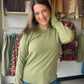 Soft, easy, and effortlessly put-together — the Matcha Lightweight Sweater Top from&nbsp;Staccato is your new go-to for elevated everyday dressing. Its tonal matcha hue pairs beautifully with denim, trousers, or your favorite midi skirt, while the hacci jersey fabric drapes with just the right amount of structure.

Crew neckline for a clean, classic look
Rib-accented detailing at the cuffs and hem
Long sleeve silhouette for year-round layering
Solid hacci jersey construction — lightweight yet cozy
80% Polye