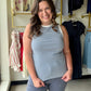 Michelle Mae

Celebrate your patriotic spirit in this charming striped tank featuring classic blue and white stripes with eye-catching red trim accents. Perfect for summer gatherings, casual outings, or whenever you want to show your colors with a fun twist. A versatile wardrobe essential that brings a festive vibe to any occasion.

