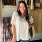 POL

The perfect neutral essential. The &nbsp;Natural Ribbed V-Neck Tee from POL is the kind of top that works harder than it looks — a relaxed, roomy silhouette with a textured ribbed knit, flattering V-neckline, and thoughtful details that elevate a simple short sleeve.

An extended back hem adds coverage and movement, while the exaggerated side slits give it that effortless, fashion-forward edge. Wear it tucked, half-tucked, or let it flow — it's endlessly versatile.

V-neckline with short sleeves
Roomy,