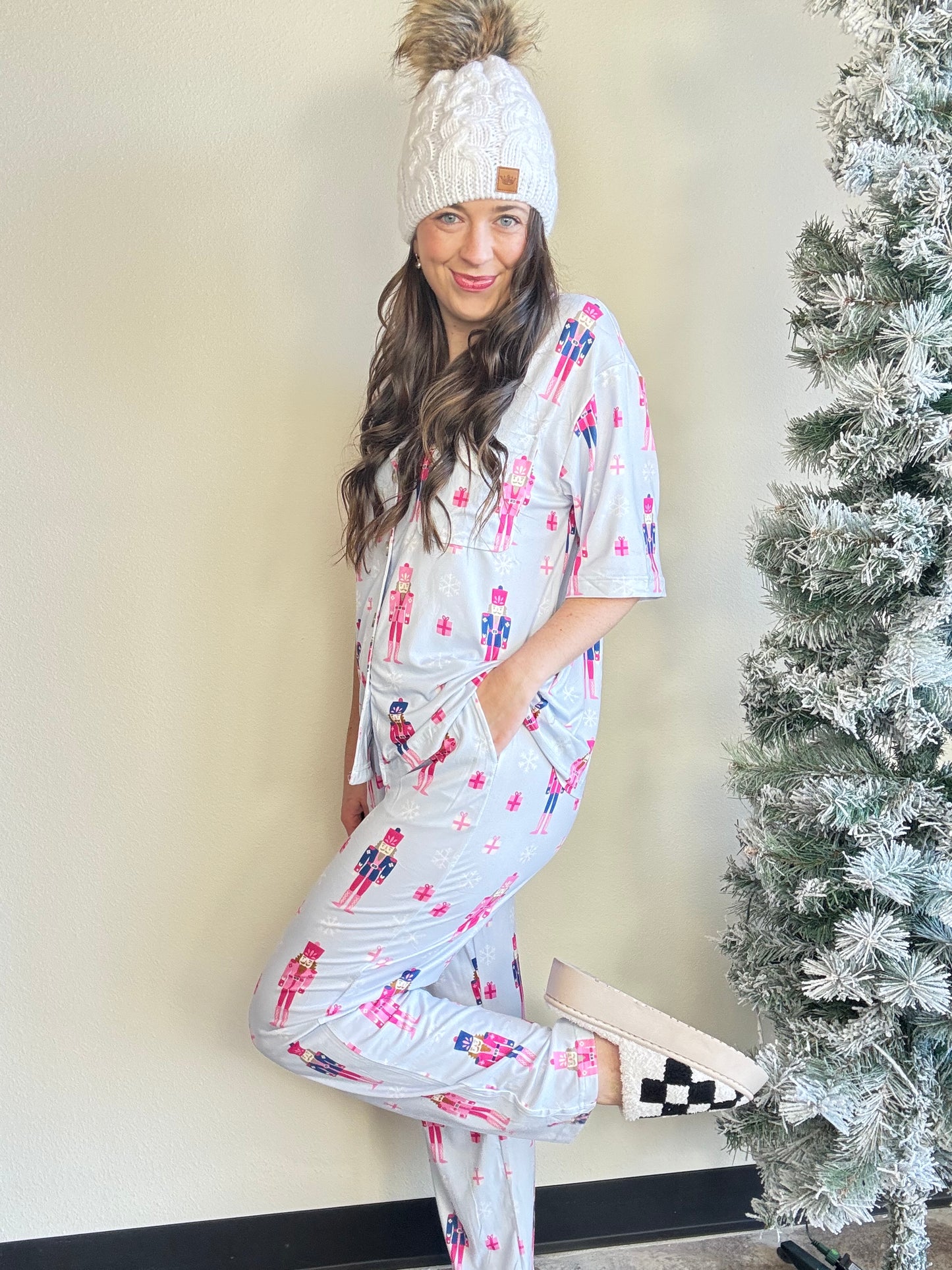 Katy Did

With a dreamy light blue base and adorable holiday details, this set is perfect for matching moments or gifting to your favorite cozy queen. Whether you’re snapping holiday pics or just enjoying the season from the couch, these PJs bring the joy of the season in the comfiest way.