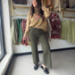 Kut from the Kloth

High-rise wide-leg jeans featuring raw hems and Fab Ab front pockets that comfortably shape and slenderize.
Color: Tuscan Olive
Inseam: 27", Leg Opening: 23", Rise: 10 1/2"
Fabric: 93% Cotton 6% Polyester 1% Spandex