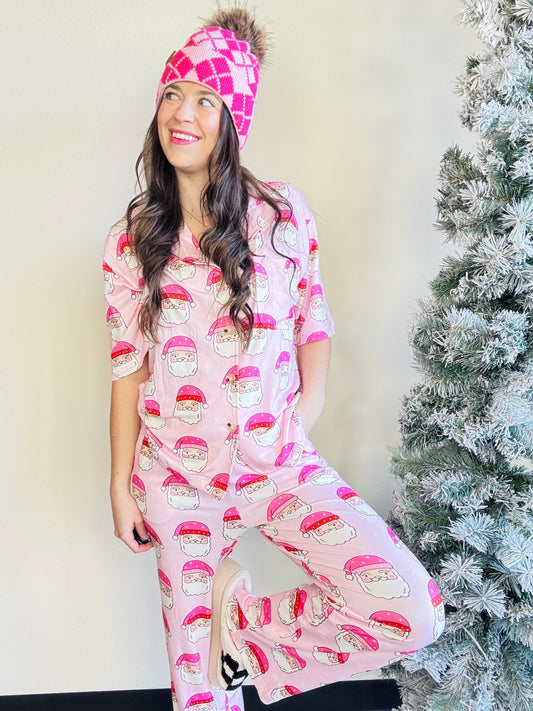 Katy Did

Whether you're lounging fireside or unwrapping presents in style, these pink Christmas pajamas are the ultimate mix of cozy and cute. With a relaxed fit and playful holiday print, they're comfy enough to snooze in and cute enough for literally every seasonal selfie.