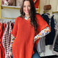 Michelle Mae

Get cozy with our Annie Open Knit Top in Pumpkin! The perfect combination of comfort and style, this top features side slits and a v-neck for a trendy look and a convenient breast pocket and cuff sleeves. Lounge in style with this must-have addition to your wardrobe.
