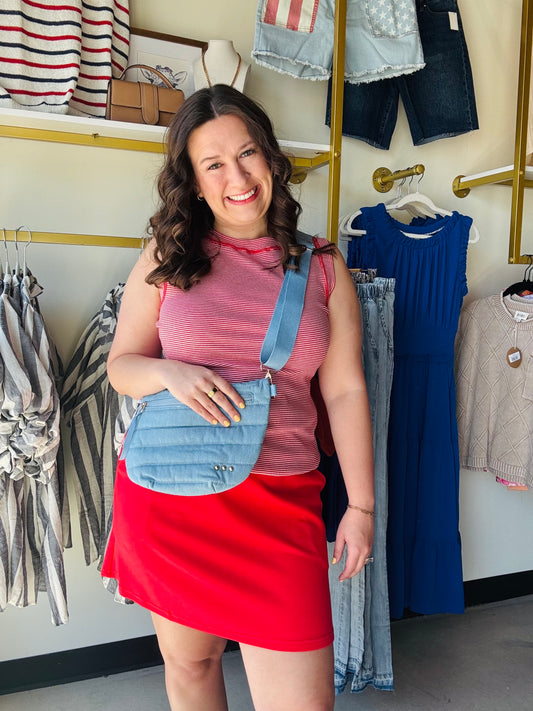 Michelle Mae

Stay cool and comfy all summer long in the Serena Luxe Skort. This summer essential features hidden pockets—because who doesn't love a place to stash your essentials?—paired with our signature soft cooling fabric that keeps you feeling fresh even on the hottest days. Perfect for everything from weekend adventures to casual errands, it's the skort that does it all.

Fabric Content: 52% Polyester, 41% Rayon, 7% Spandex
Fabric Type: Scuba fabric
Stretch Factor: Average stretch
Fit: Runs true to s