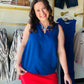 Staccato

Elevate your wardrobe with this Staccato royal blue tank, featuring a modern split neckline for effortless elegance. This breathable, sleeveless essential delivers a bold pop of color and a flattering silhouette that transitions perfectly from casual days to upscale nights.
