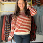 Cozy has a new favorite. The Rust Stripe Wide Neck Brushed Top from Staccato is made with a super-cozy, micro-brushed fabric that feels irresistibly soft against the skin, finished with a wide crew neckline and long sleeves for an easy, relaxed layer. Warm rust-toned stripes give it just the pop of color your cooler-weather rotation has been waiting for.

Why You'll Love It

Wide crew neckline with long sleeves
Super-cozy, micro-brushed stripe fabric with a soft, brushed feel
Warm rust palette that pairs be