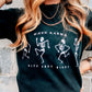Karma Black Cut Mock Neck Tee