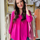 Dear Scarlett

Our signature Lizzy Top is crafted from a soft, luxurious poly blend that offers lightweight, wrinkle-free comfort. Designed for easy care, this travel-friendly top is cooler than linen, making it the ultimate choice for life on the go. The Lizzy also features a mandarin collar neckline and 3/4" length sleeves with tab details. Its relaxed, flowy fit and subtle high-low hemline ensure a flattering silhouette for any occasion.