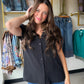 Meet your new go-to blouse for effortless, feminine style. The Black Ruffle Sleeve Blouse features delicate ruffle sleeves that add a soft, romantic touch to any look — whether you're dressing it up for a night out or keeping it casual for brunch with the girls.

Imagine slipping into this classic black top and feeling instantly put-together. The lightweight, flowy fabric drapes beautifully and moves with you all day long.

Ruffle sleeve detail for a feminine, elevated look
Lightweight 100% polyester — easy