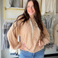 Texture meets comfort in the Taupe Checker Knit Hoodie by Bibi. Crafted in a soft brushed checkerboard knit, this hoodie top brings a playful pattern and cozy feel together in one effortlessly stylish piece. The balloon sleeves add a fun, fashion-forward volume that elevates it beyond your average hoodie.

In a warm, neutral taupe that pairs with everything in your wardrobe, this is the kind of top you throw on and instantly look put-together. Perfect for casual days, weekend outings, or layering into the c