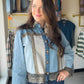 Aqua Western Trim Blouse

A little Western, a little boho, and completely your own. The Aqua Western Trim Blouse brings together mixed denim panels and delicate lace trim for a look that feels effortlessly put-together — whether you're pairing it with your favorite jeans, a flowy skirt, or cutoffs for a weekend out.

Made from 100% cotton denim, it's breathable and comfortable enough for all-day wear across every season. The lace detailing on the yoke, cuffs, and hem adds a feminine touch that sets it apart