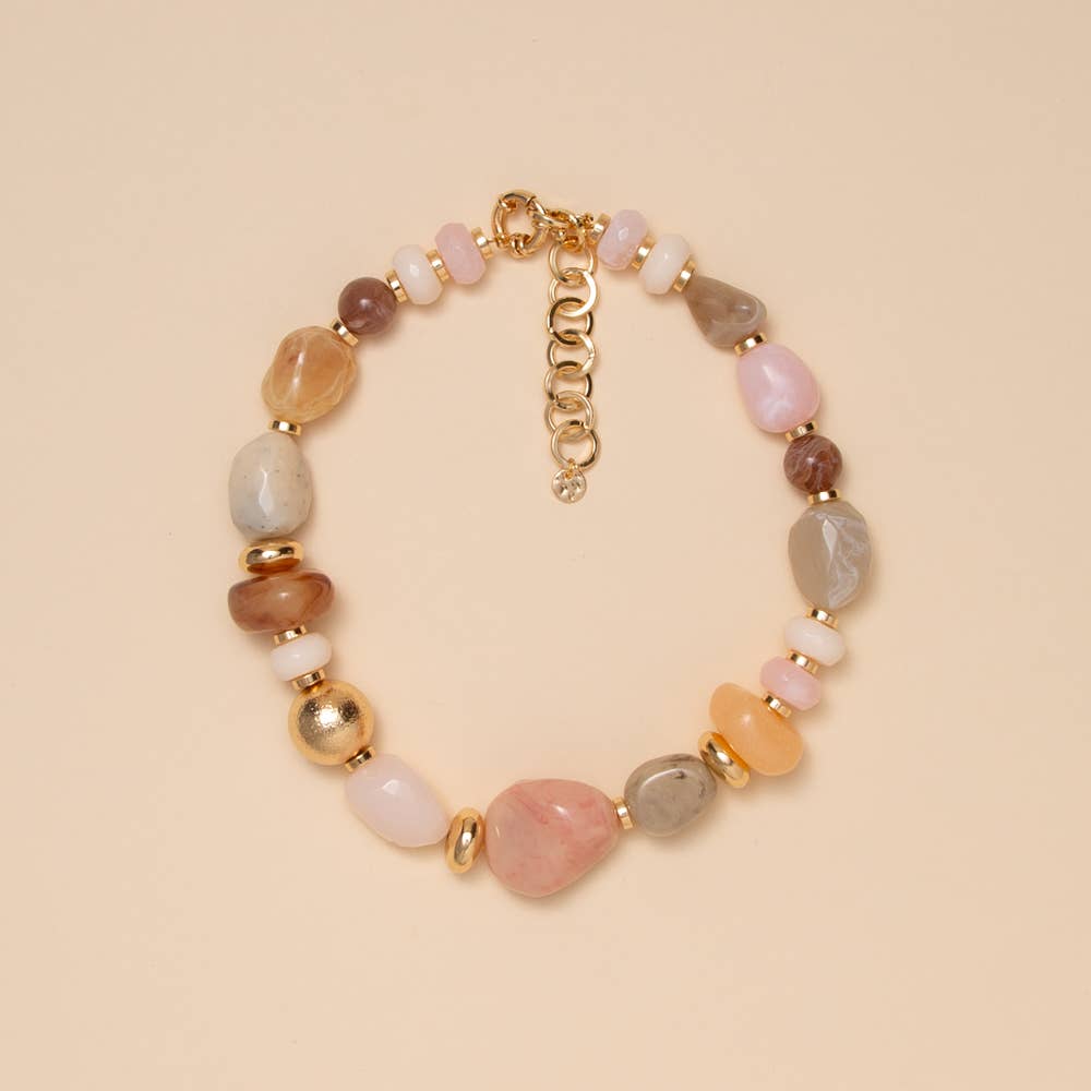 Multi Colored Stone Necklace