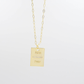 Faith Over Fear Gold Necklace