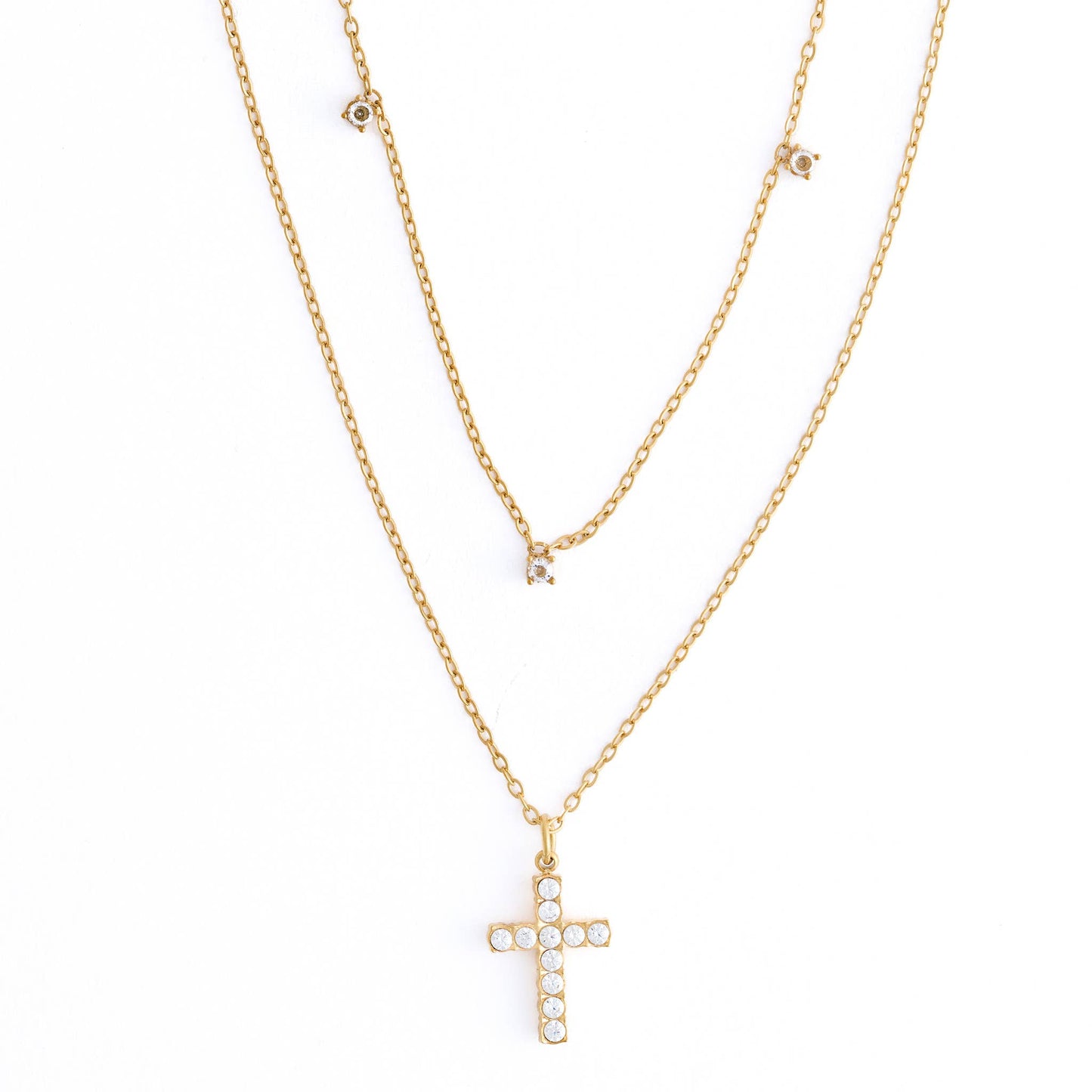Cross Necklace 15" Layer Waterproof Jewelry Narelle Pendant