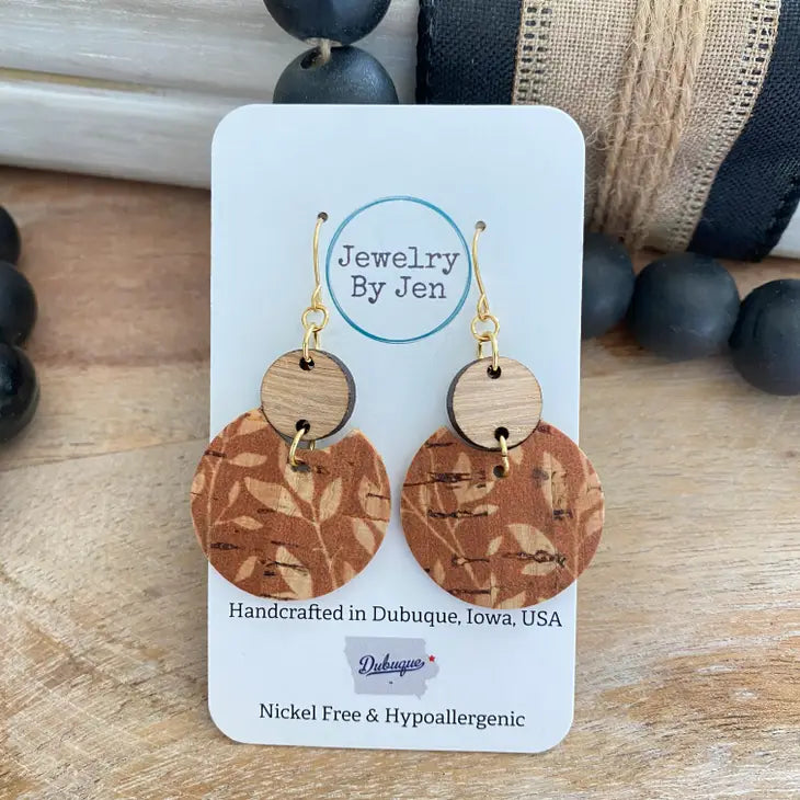 Pumpkin Willow Luna Earrings