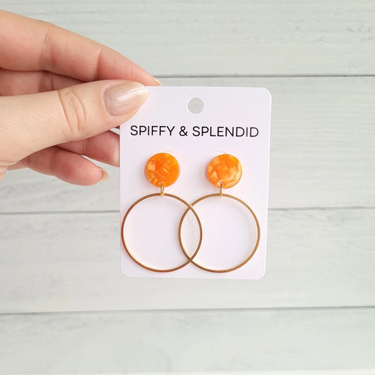 Amelia Orange Earrings