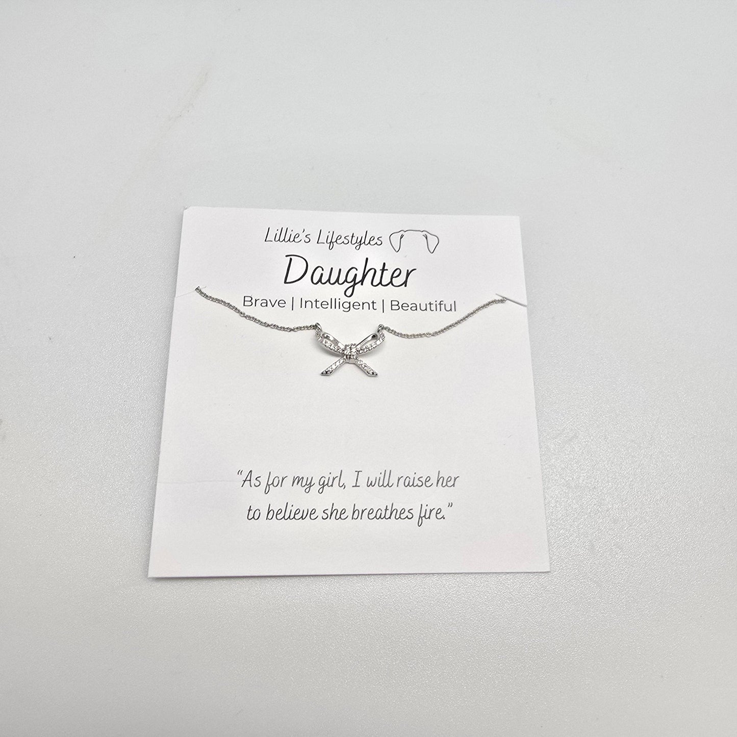 Daughter Bow Necklace