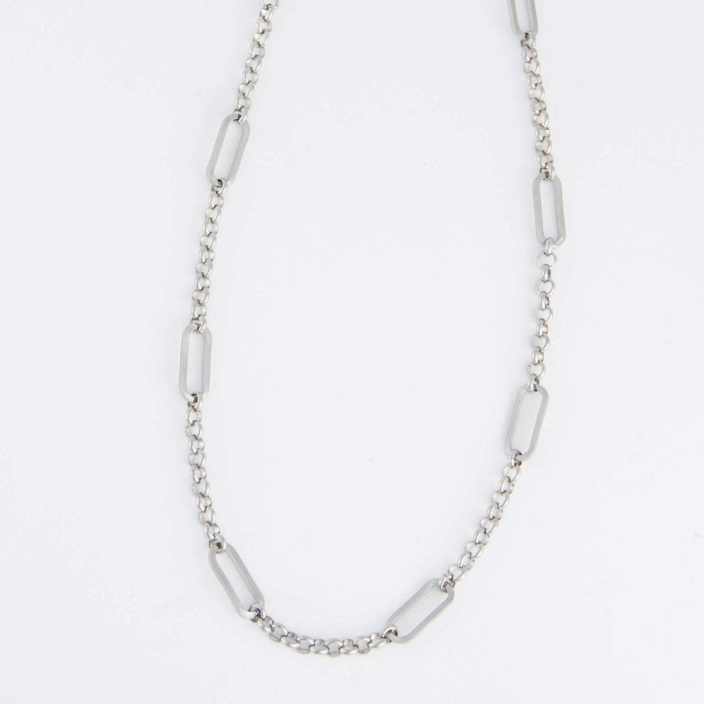 Waterproof Necklace 20" Rolo Link Bar Station Narelle