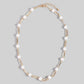 Station Pearl And Oval Chain Necklace
