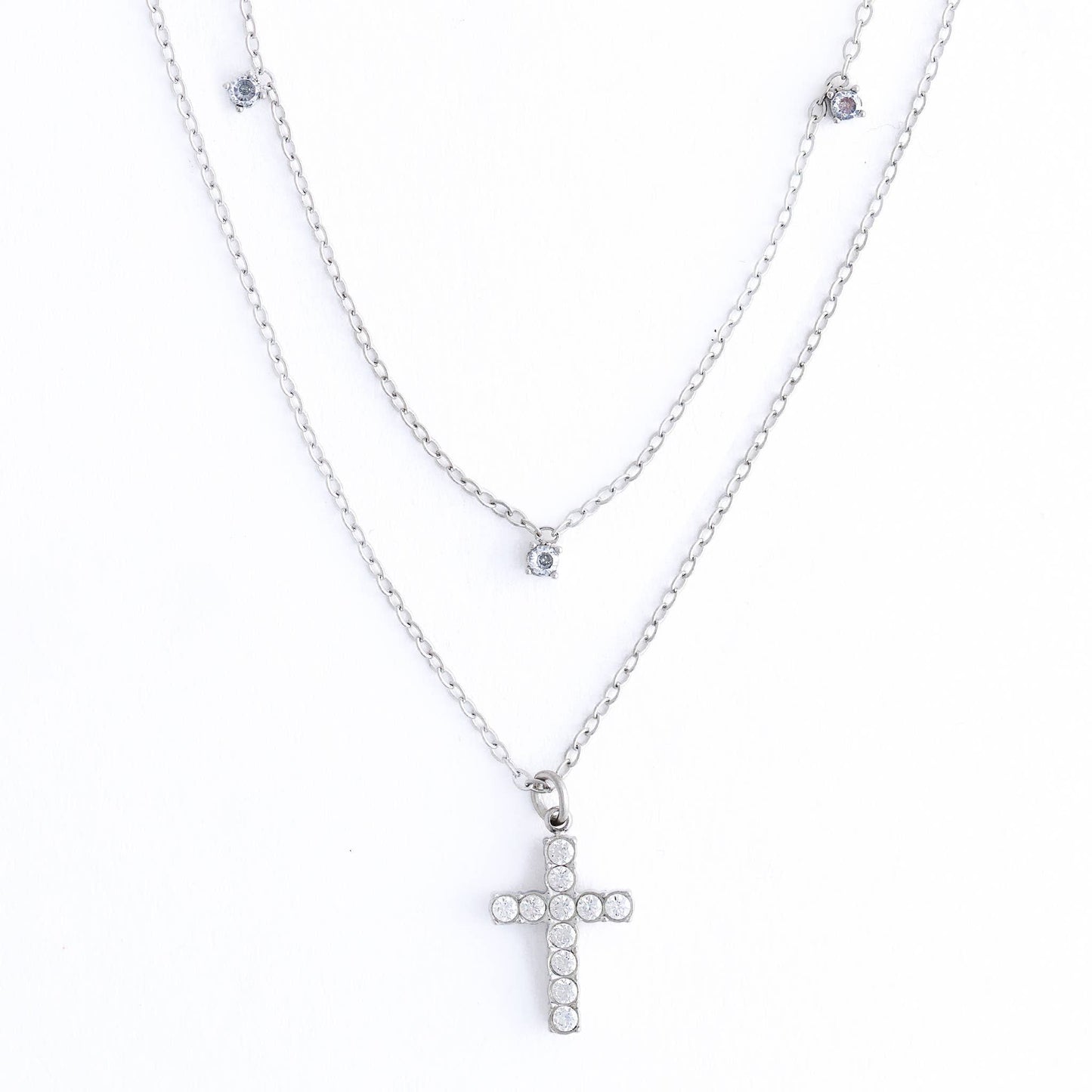 Cross Necklace 15" Layer Waterproof Jewelry Narelle Pendant