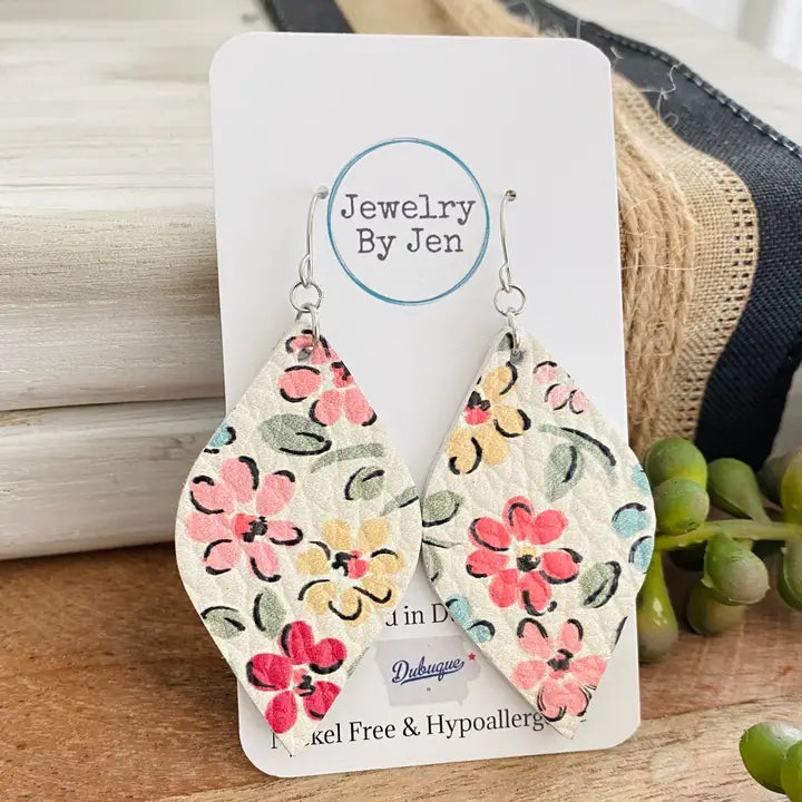 Diva Pastel Flower Earrings