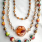Janet Short Necklace-Orange