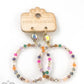 Multi Color Bead Earrings