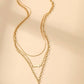 18K STAINLESS STEEL TARNISH FREE LAYERED NECKLACE | 40NK371