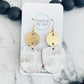 Boho Dangle Gold Starburst Earrings