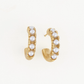 Pearl C-Hoop Earrings