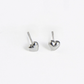 Puffy Heart Stud Earrings