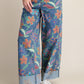 Bold Floral Denim Pants