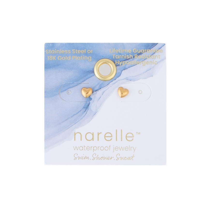 Puffy Heart Stud Earrings